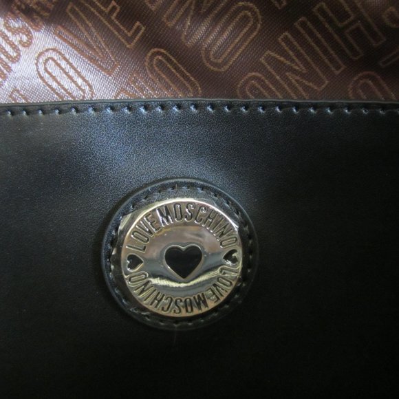 Love Moschino Vegan Leather Quilted Zip Closure Shoulder Handbags Tote - Picture 7 of 7